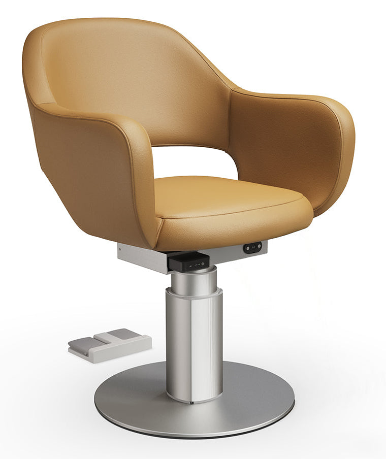 Salondesign24 Kadeřnické křeslo s elektrickým akumulátorovým čerpadlem – Linus