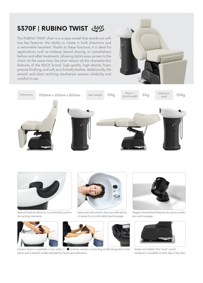 Salondesign24 Headspa Liege Modell S370F