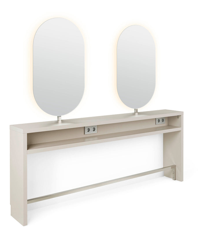 Pahi Doppelfrisierplatz Clay 2S Wand
