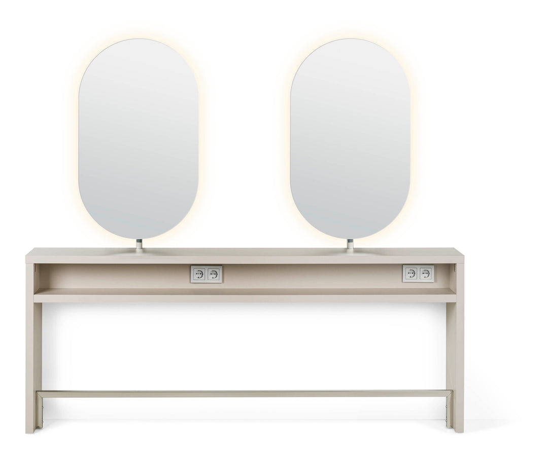 Pahi Doppelfrisierplatz Clay 2S Wand