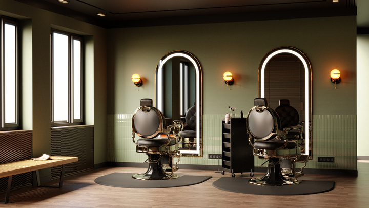 Salondesign24 Specchio da salone DEX LED