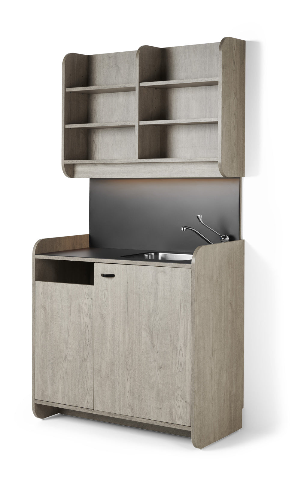 Cara Collection: zona de mezcla con lavabo y grifo Nico