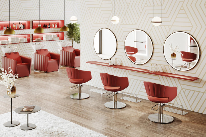 Salondesign24 Friseurausstattung Paketangebot Red
