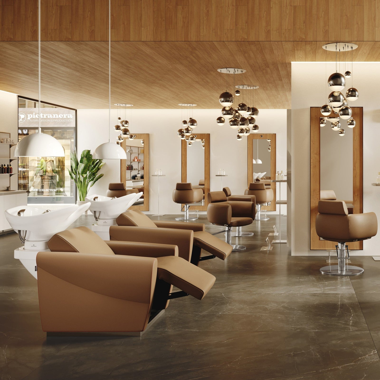 Salondesign24 عرض حزمة معدات تصفيف الشعر Mid Century