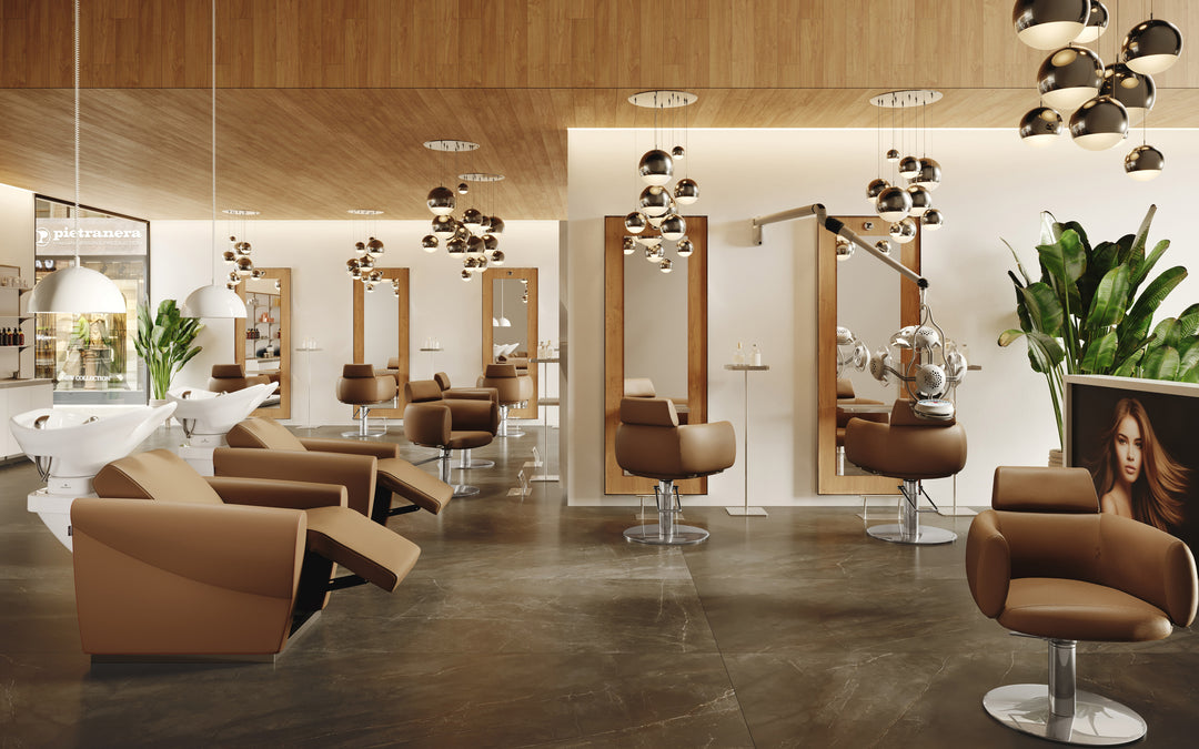 Salondesign24 Friseurausstattung Paketangebot Mid Century