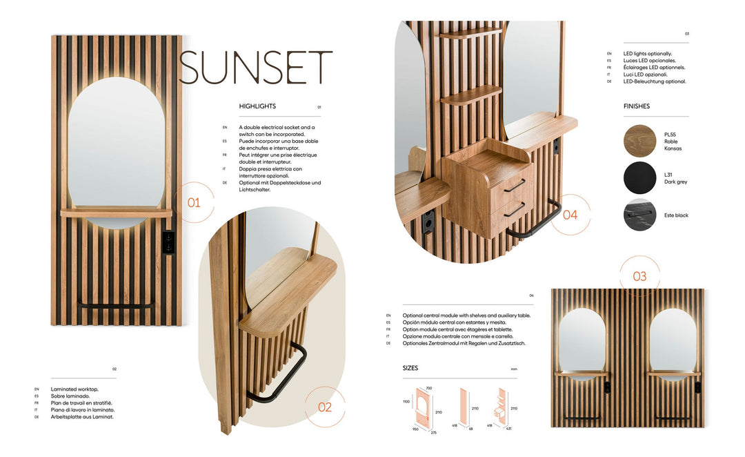 Pahi Doppelfrisierplatz Sunset