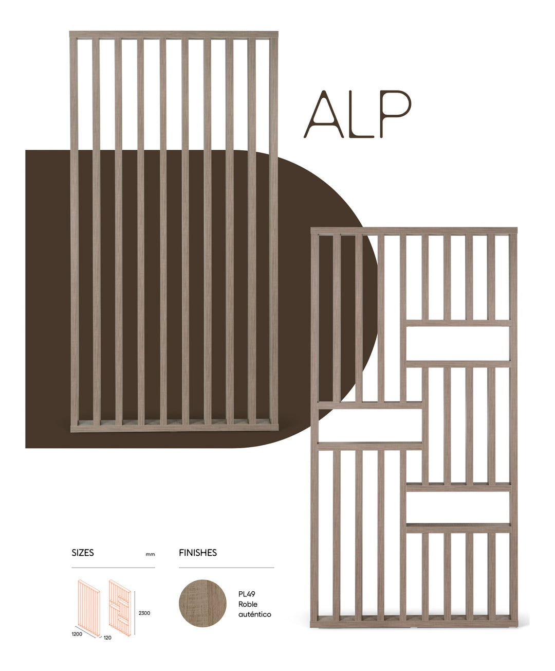 Raft de vânzare Pahi, separator de spațiu ALP