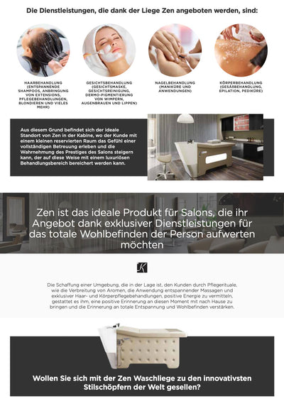 Karsima ZENITH Waschliege Naturfriseur Headspa