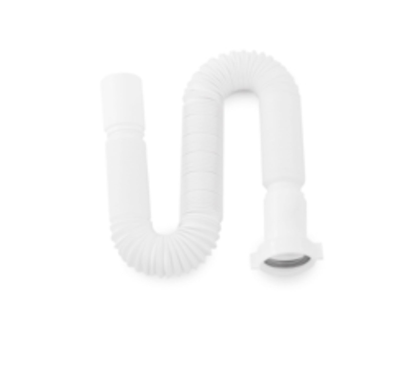 Friseureinrichtung Abwasserschlauch Kunststoff flexibel weiss