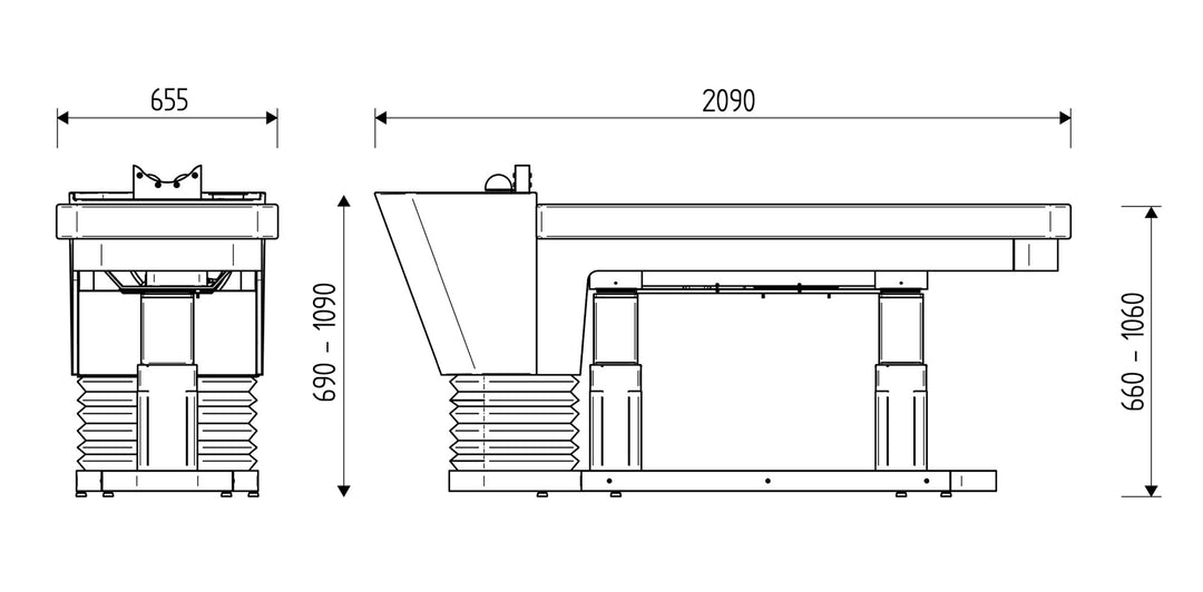 Karsima ZEN LIFT Waschliege Naturfriseur Headspa