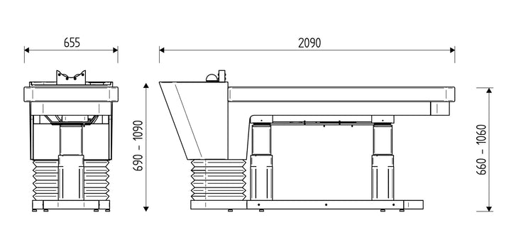 Karsima ZEN LIFT Waschliege Naturfriseur Headspa