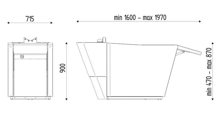 Karisma ZENITH Head Spa Liege – Waschliege mit Heizung &amp; Multifunktion
