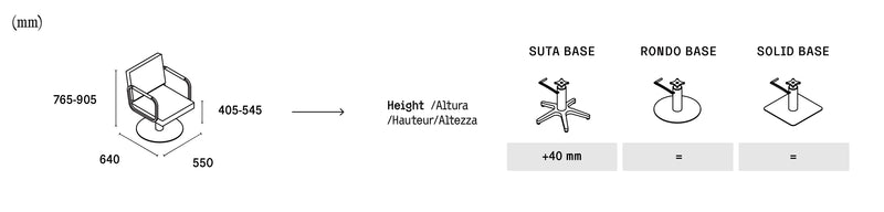 Cara Collection Friseurstuhl Rubi