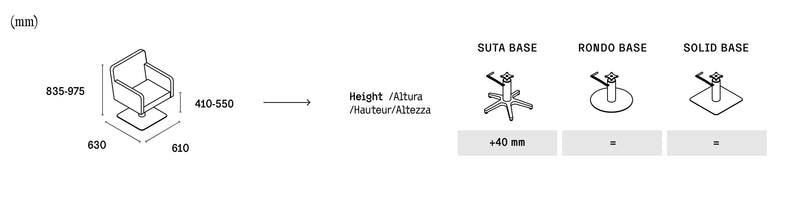 Cara Collection Friseurstuhl Silo