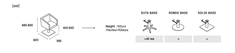 Silla de peluquería Cara Collection Jumbo