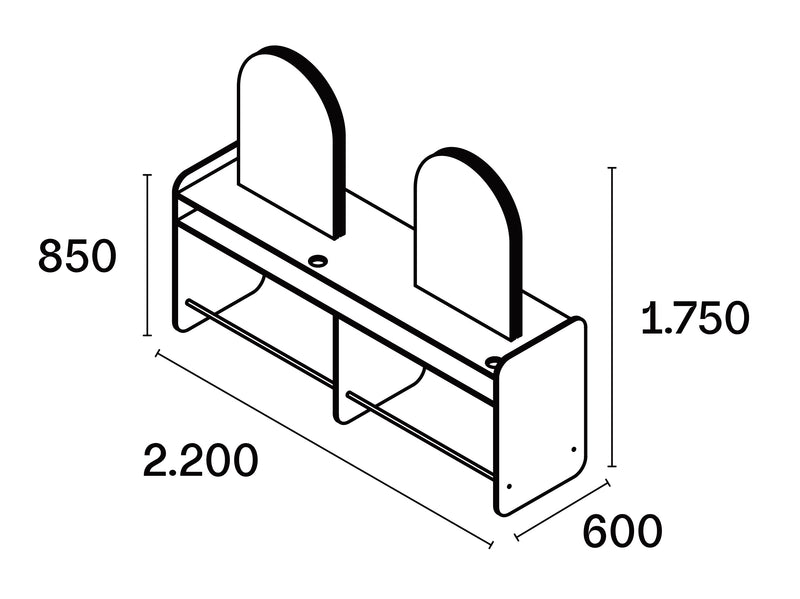 Cara Collection Spiegel Flower 4S Insel