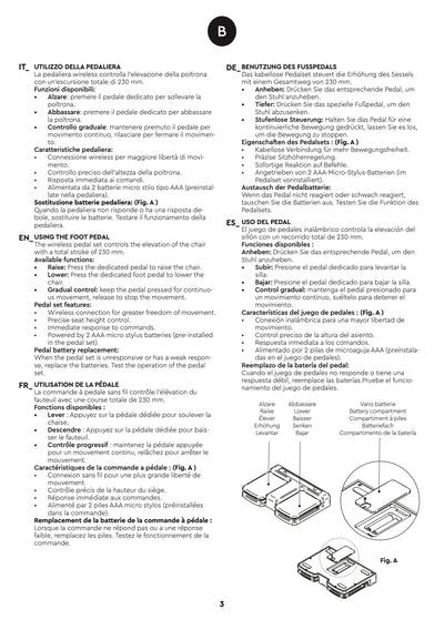 Karisma Friseurstuhl elektrische Akku Pumpe -  Lilium