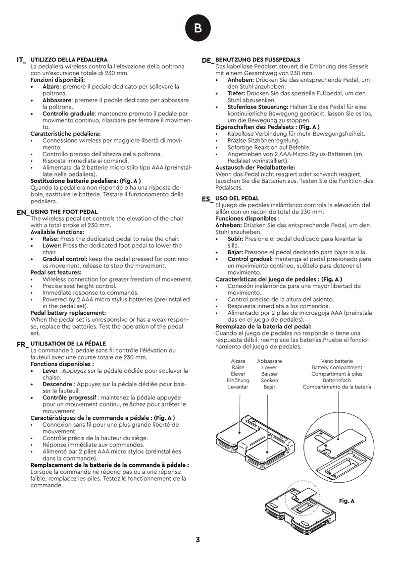 Karisma Friseurstuhl elektrische Akku Pumpe -  Lilium