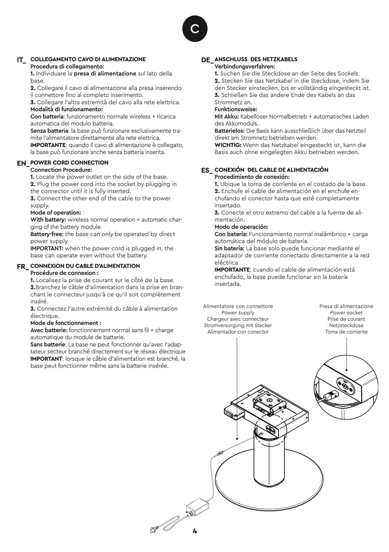 Karisma Friseurstuhl elektrische Akku Pumpe -  Lilium