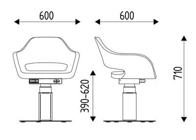 Karisma Friseurstuhl elektrische Akku Pumpe -  Cloe
