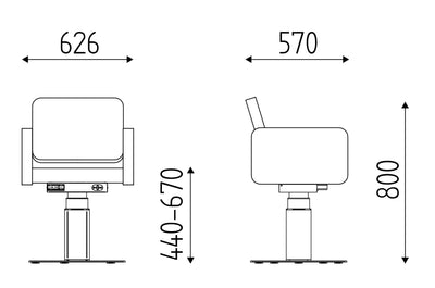 Karisma Friseurstuhl elektrische Akku Pumpe -  Cloe