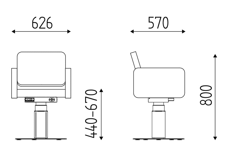 Karisma Friseurstuhl elektrische Akku Pumpe -  Cloe