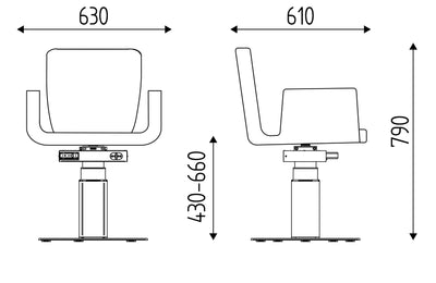 Karisma Friseurstuhl elektrische Akku Pumpe -  Mila