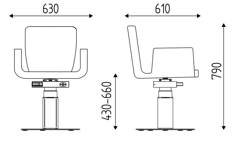 Karisma Friseurstuhl elektrische Akku Pumpe -  Mila