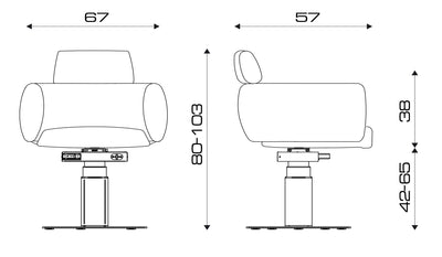 Salondesign24 Friseurstuhl elektrische Akku Pumpe -  Ultra