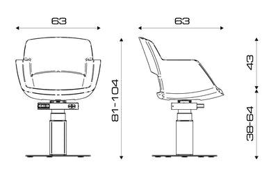 Salondesign24 Friseurstuhl elektrische Akku Pumpe -  Zero