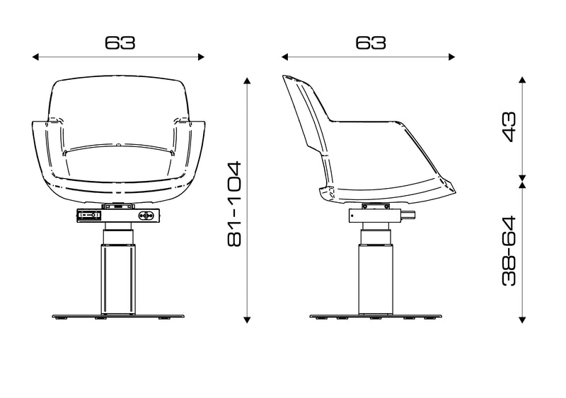 Salondesign24 Friseurstuhl elektrische Akku Pumpe -  Zero