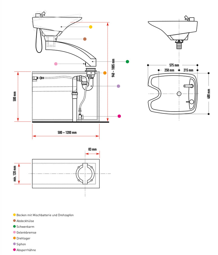 Jobst Contura Box Plus - Swivel Arm Column - Without Box