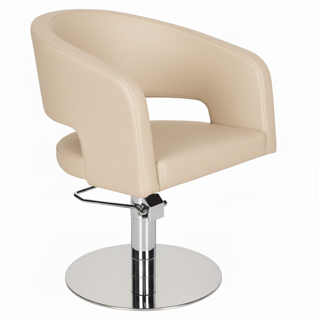 Friseurstuhl Cremebeige