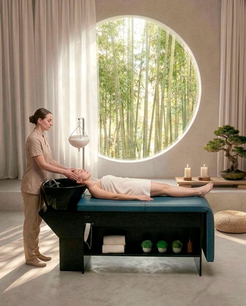 AURÉO  – Head-Spa Waschliege &amp; Massageliege