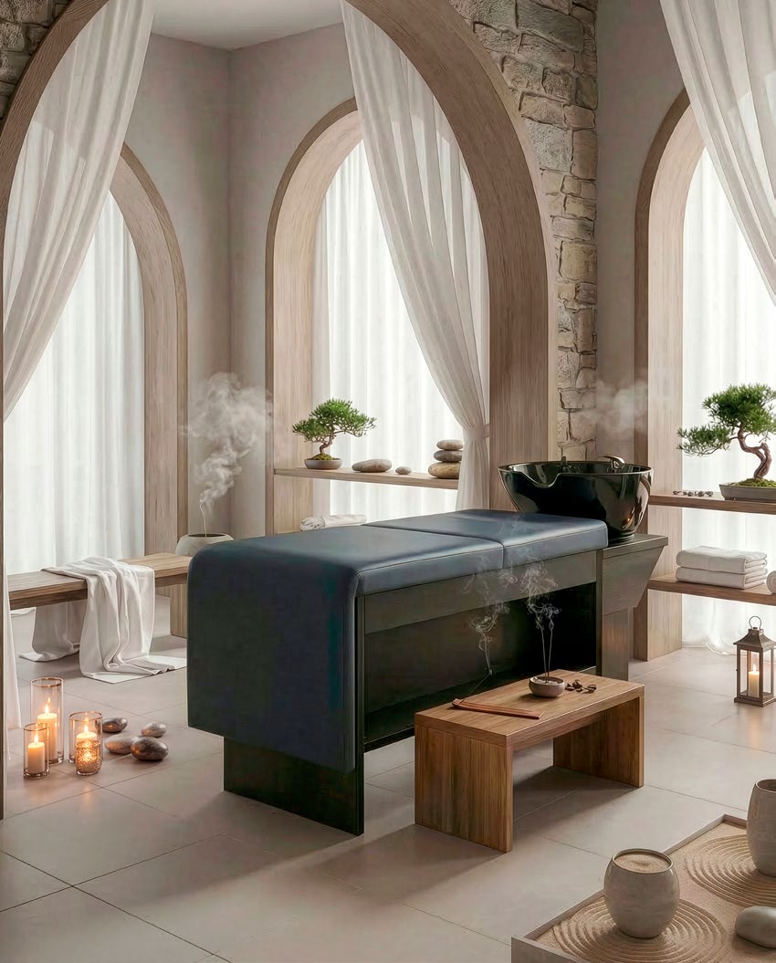 AURÉO  – Head-Spa Waschliege &amp; Massageliege