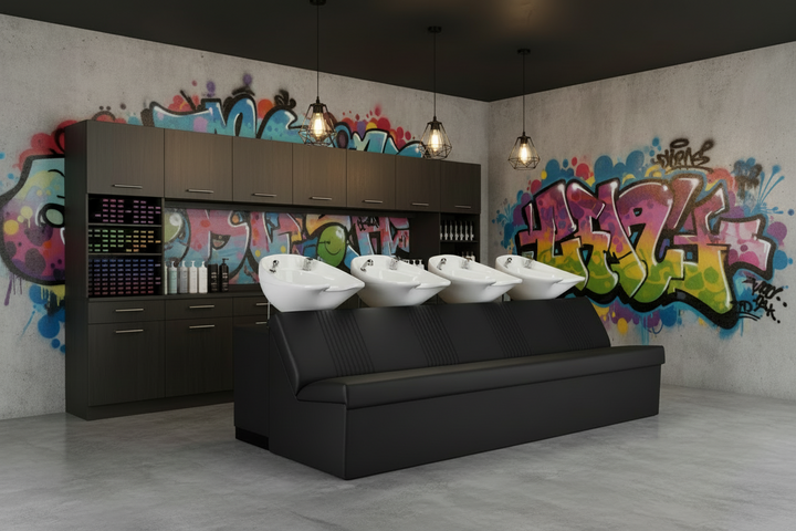 Salondesign24 Waschanlage Malu 2Sitzer