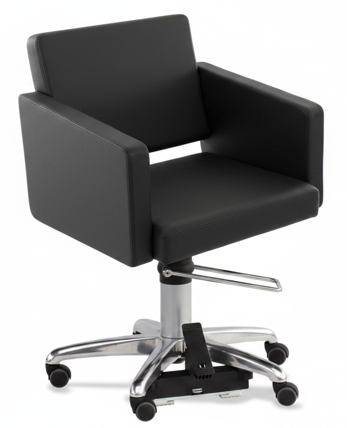 Pahi Sillón de peluquería Marsella con ruedas y freno - Respaldo