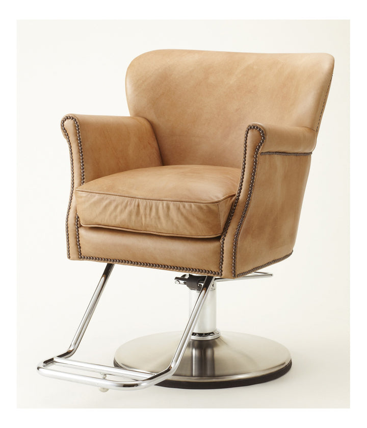 Takara Belmont Halo Series Genuine Leather Hairdressing Chair, Model Dux
