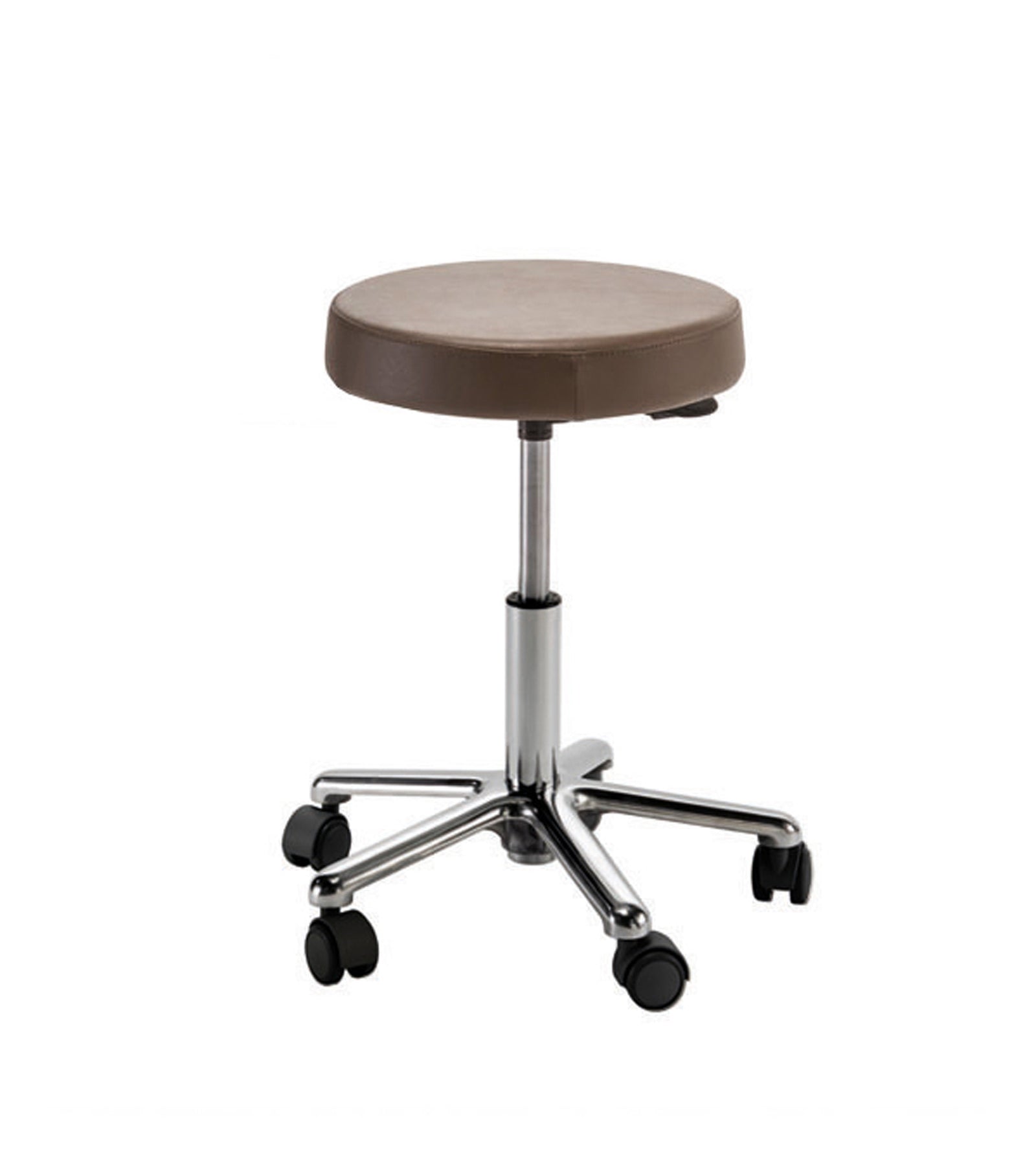 Pietranera HOCKER RIDER OHNE RUCK, VERCHROMTER MINI ALU FUSS UND ROLLEN, MIT GAS LIFT