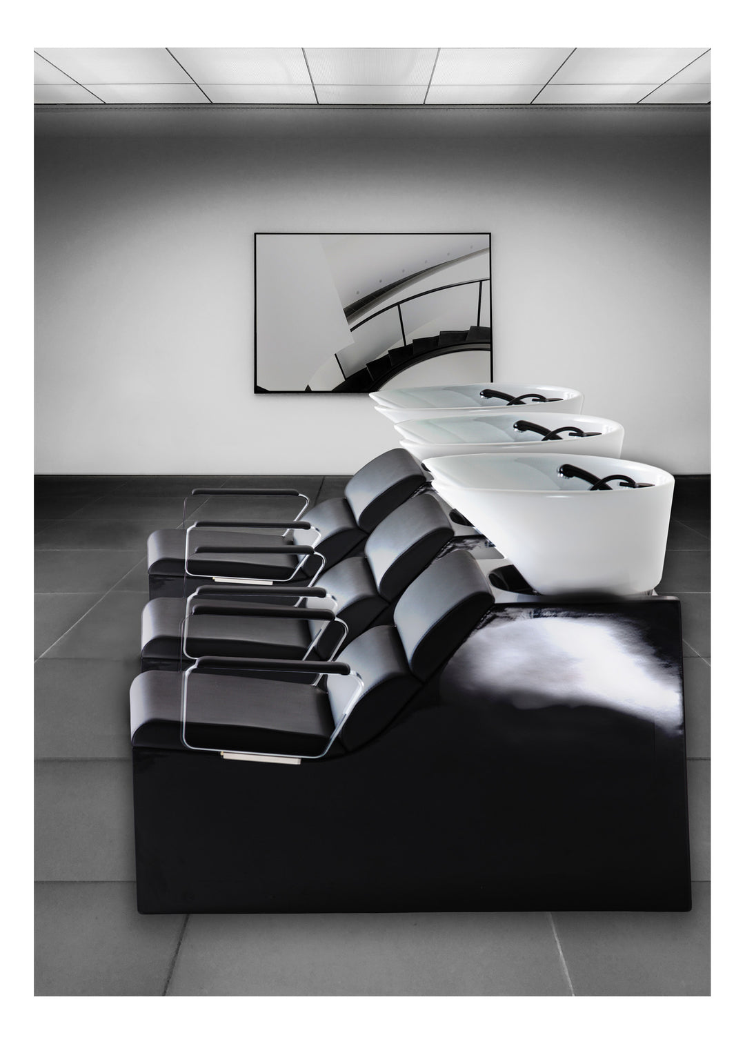 Takara Belmont, lavabo à dossier inclinable Swash Adria