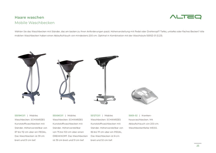 الكتالوج الرئيسي لشركة Alteq لأثاث صالونات الحلاقة