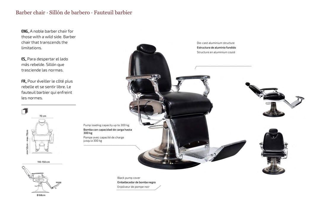 Arredi per parrucchieri Ebner Express Line Barberchair Bel Air