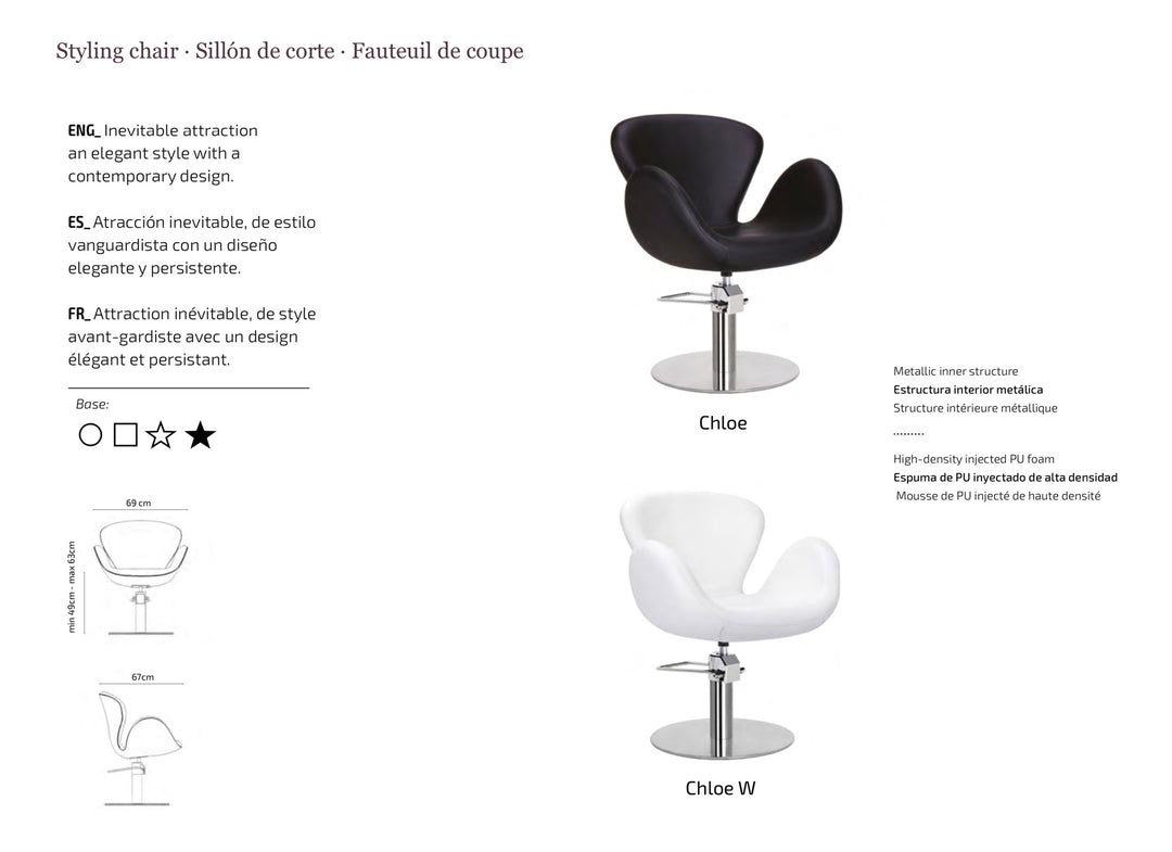 Ebner Friseureinrichtungen Express Line Sillón de peluquería Sophie BF