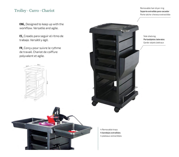 Ebner Friseureinrichtungen Express Line Carrello
