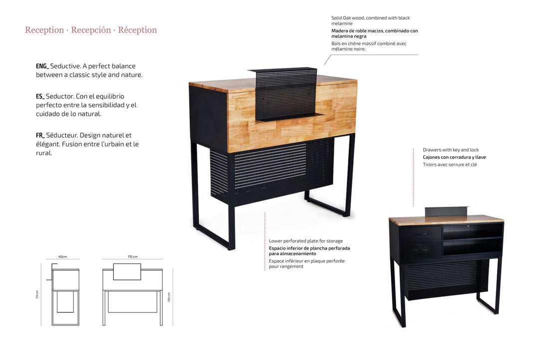 Ebner Friseureinrichtungen Express Line Empfangstheke Mandy