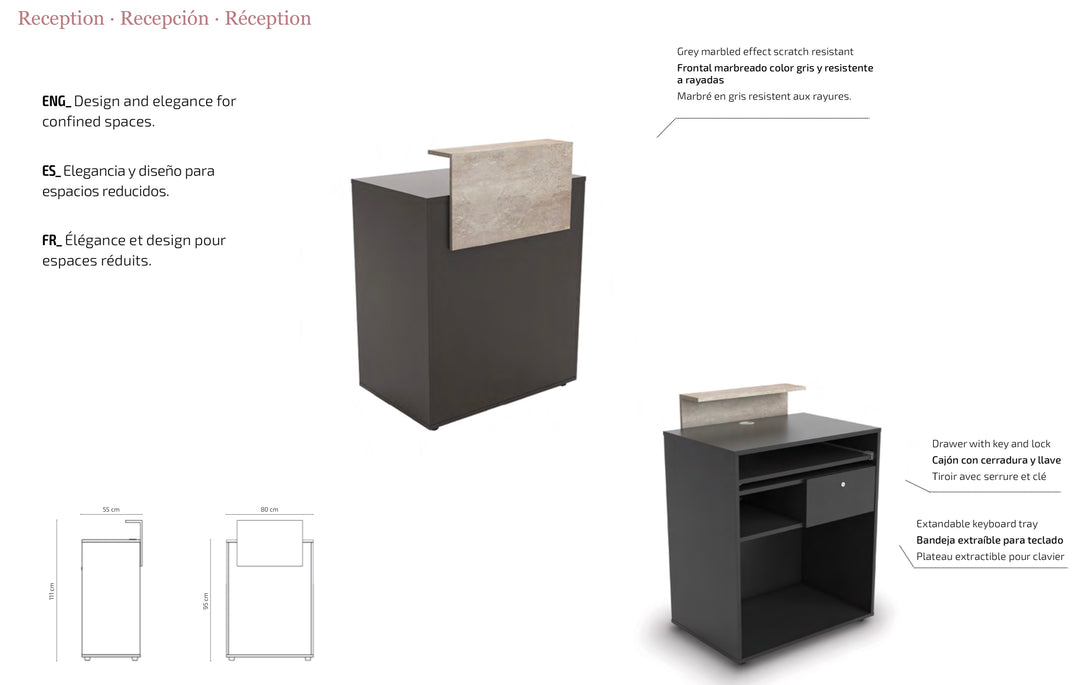 Ebner Friseureinrichtungen Express Line Theke ALAN