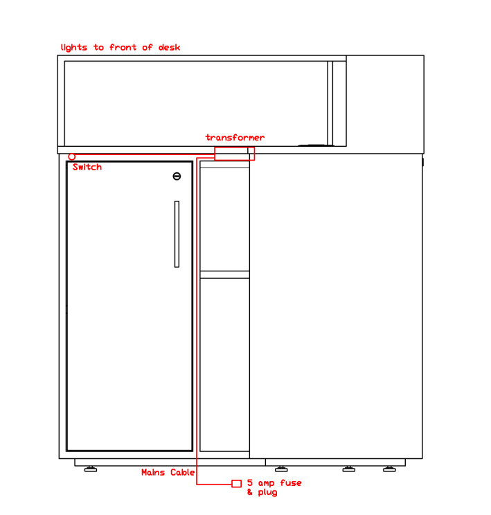Salondesign24 abgerundete Empfangstheke Salt