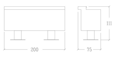 Vezzosi Cassa reception Colour desk