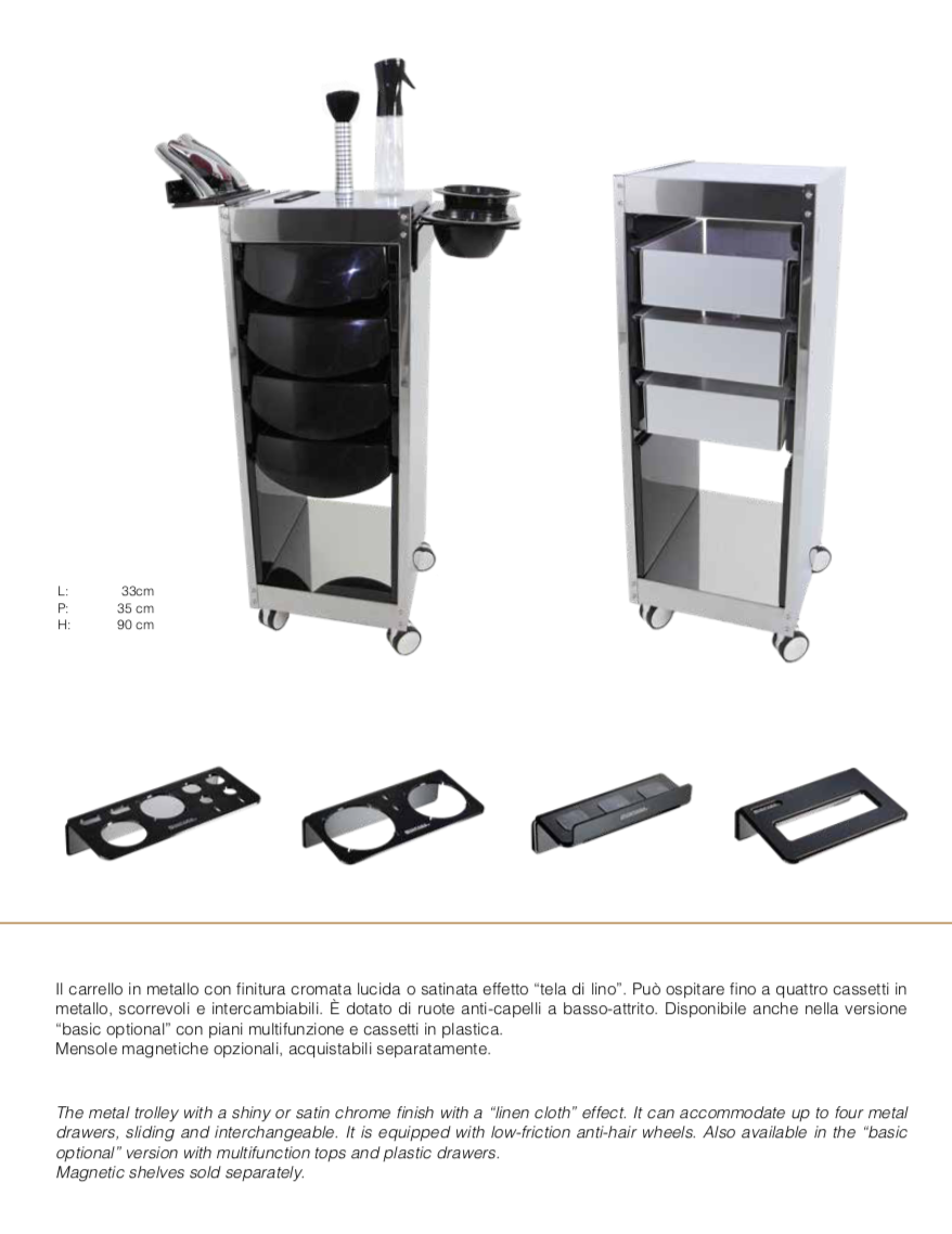 Carrello di servizio Takara Belmont Jolly Metal