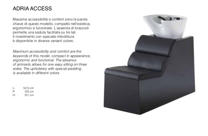 جهاز غسيل الرأس Adria Easy من Takara Belmont